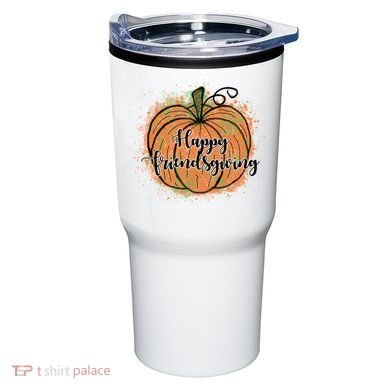 Happy Friendsgiving Fall Pumpkin Gift Tumbler