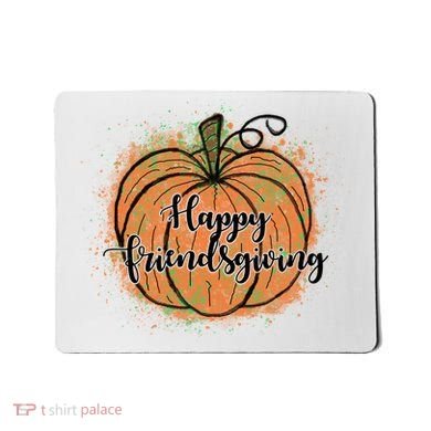 Happy Friendsgiving Fall Pumpkin Gift Mousepad