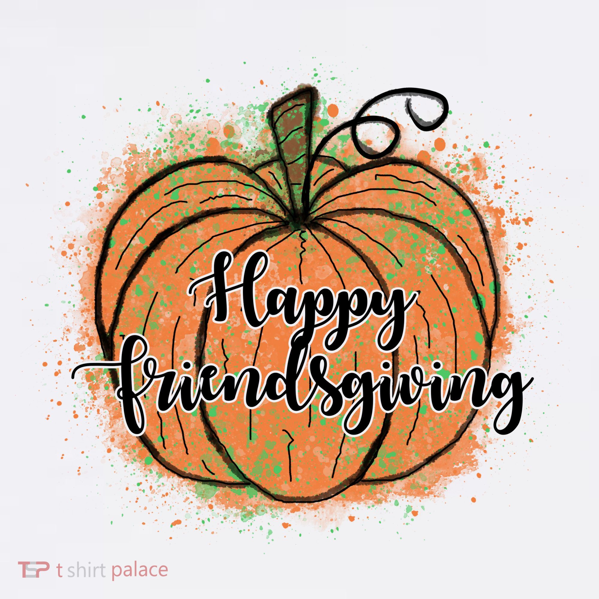 Happy Friendsgiving Fall Pumpkin Gift Mousepad