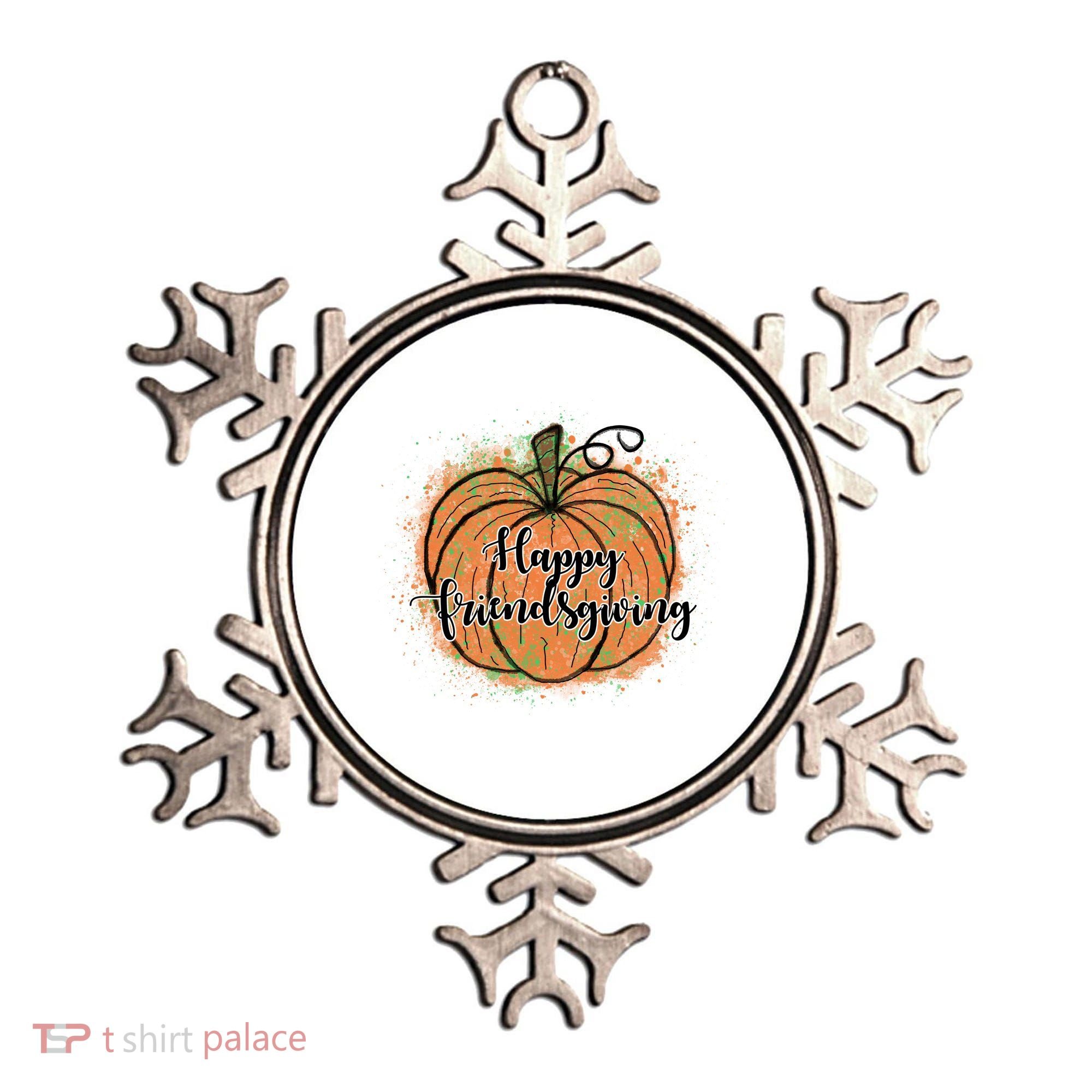 Happy Friendsgiving Fall Pumpkin Gift Ornament