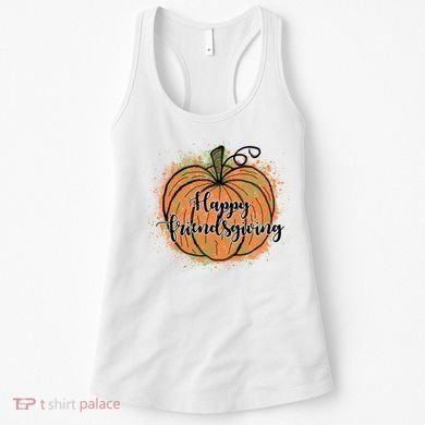 Happy Friendsgiving Fall Pumpkin Gift Women's Tank Top