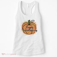Happy Friendsgiving Fall Pumpkin Gift Women's Tank Top thumb 0