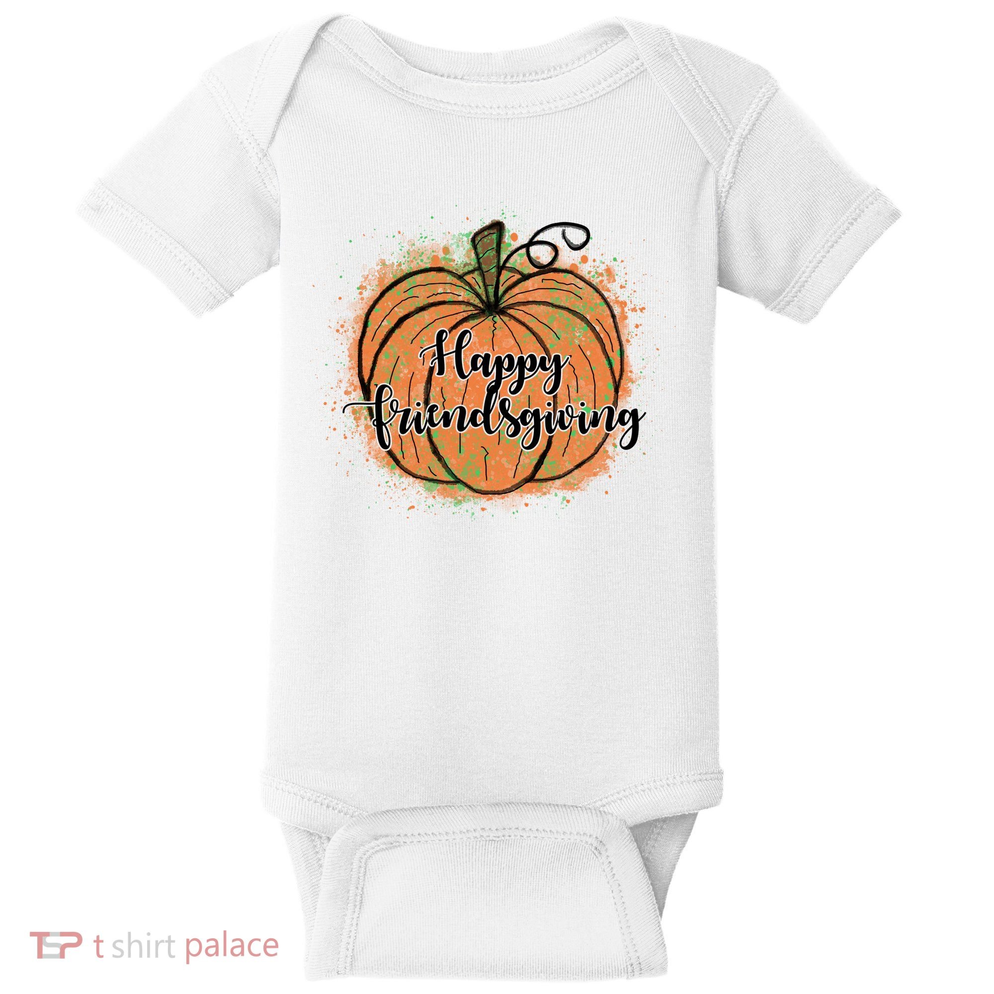 Happy Friendsgiving Fall Pumpkin Gift Baby Bodysuit