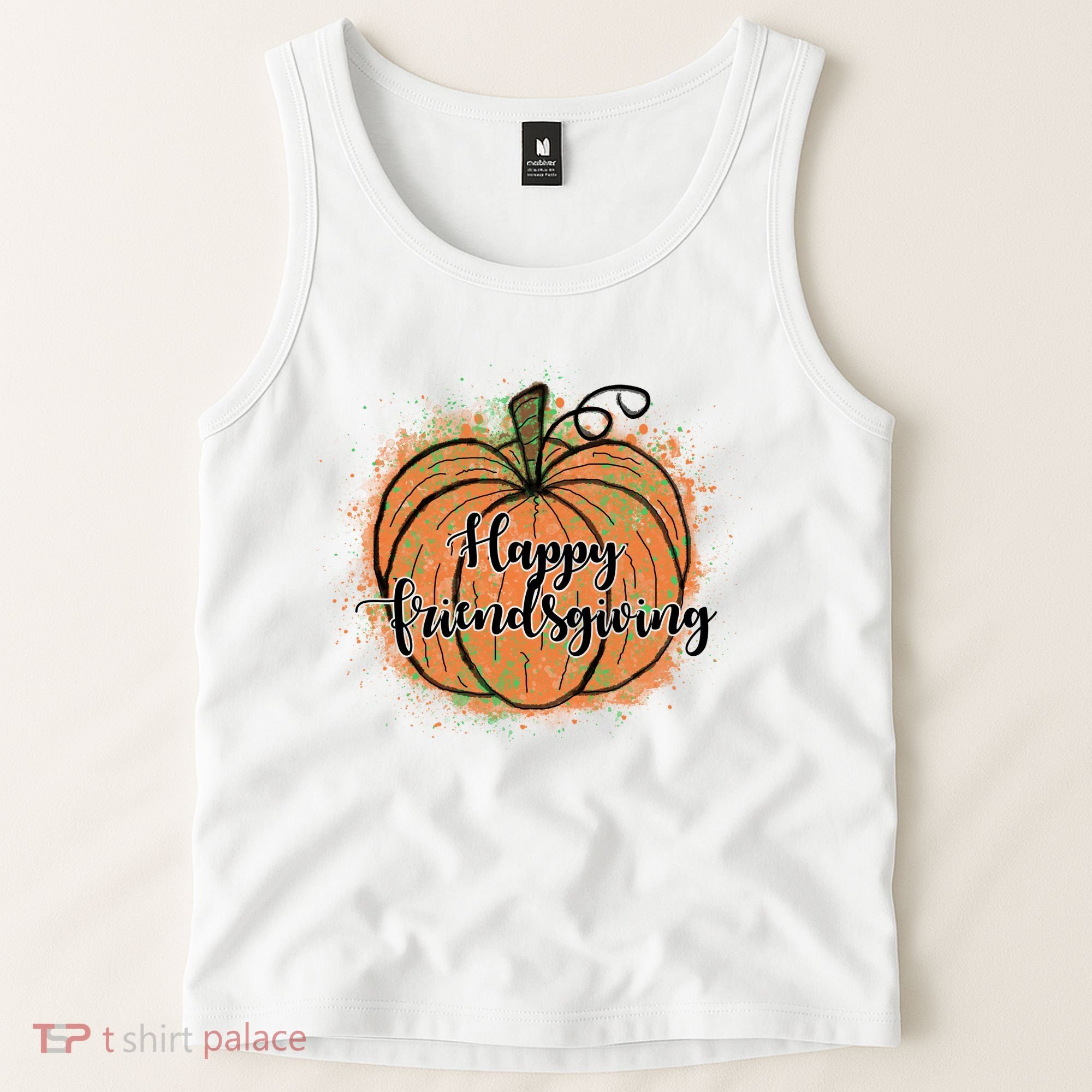 Happy Friendsgiving Fall Pumpkin Gift Tank Top