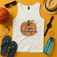 Happy Friendsgiving Fall Pumpkin Gift Tank Top thumb 4