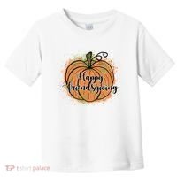 Happy Friendsgiving Fall Pumpkin Gift Toddler T-Shirt thumb 0