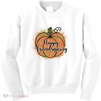 Happy Friendsgiving Fall Pumpkin Gift Kids Sweatshirt thumb 0