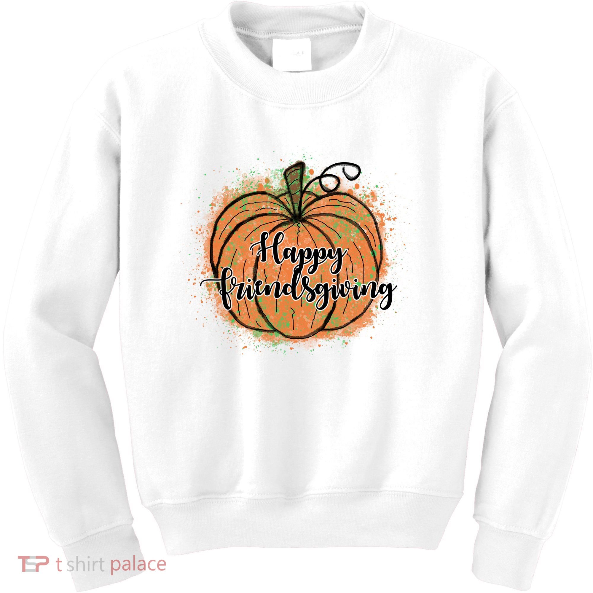 Happy Friendsgiving Fall Pumpkin Gift Kids Sweatshirt