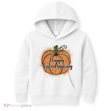 Happy Friendsgiving Fall Pumpkin Gift Kids Hoodie