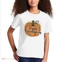 Happy Friendsgiving Fall Pumpkin Gift Kids T-Shirt thumb 2