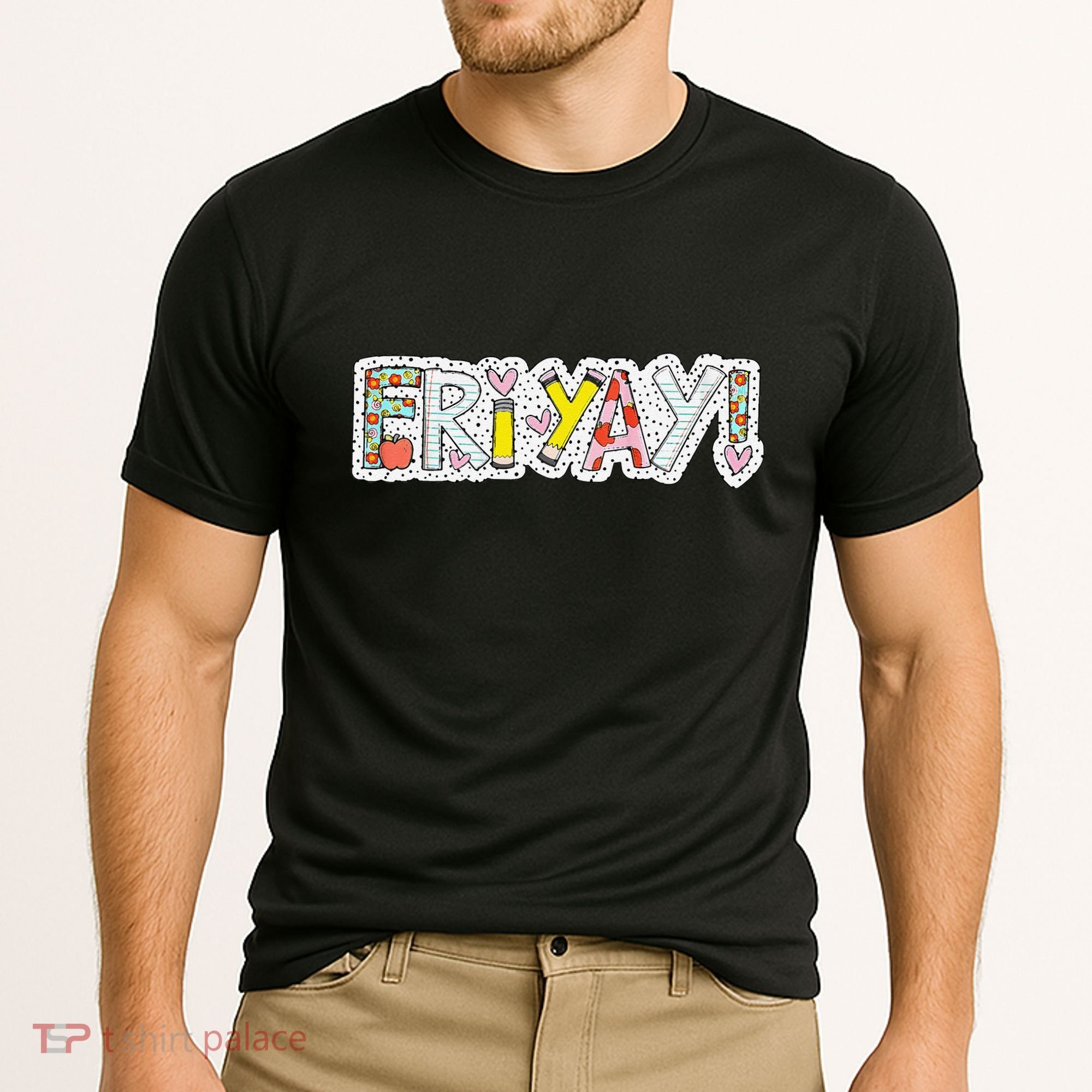 Happy Friyay Friday Lovers Fun Teacher Friyay Weekend Cooling Performance Crew T-Shirt