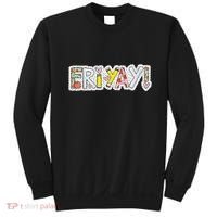 Happy Friyay Friday Lovers Fun Teacher Friyay Weekend Sweatshirt thumb 0