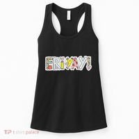 Happy Friyay Friday Lovers Fun Teacher Friyay Weekend Women's Tank Top thumb 0