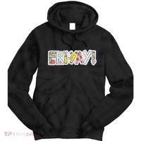 Happy Friyay Friday Lovers Fun Teacher Friyay Weekend Tie Dye Hoodie thumb 0