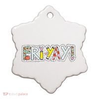 Happy Friyay Friday Lovers Fun Teacher Friyay Weekend Ceramic Ornament thumb 0