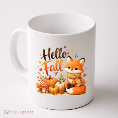 Hello Fall Fox Coffee Mug