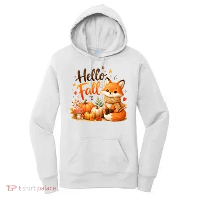Hello Fall Fox Women's Hoodie