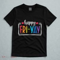 Happy Friyay Friday Lovers Fun Teacher Back To School T-Shirt thumb 5