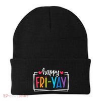 Happy Friyay Friday Lovers Fun Teacher Back To School Beanie thumb 0