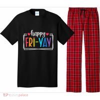 Happy Friyay Friday Lovers Fun Teacher Back To School Pajama Set thumb 0