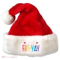 Happy Friyay Friday Lovers Fun Teacher Back To School Santa Hat thumb 0