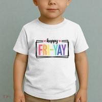 Happy Friday Friyay Funny Gift For Teachers Students Toddler T-Shirt thumb 2