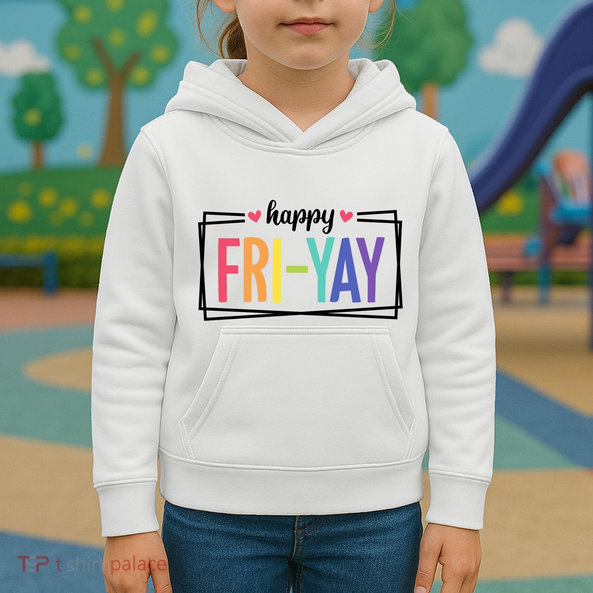 Happy Friday Friyay Funny Gift For Teachers Students Kids Hoodie