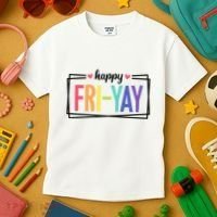 Happy Friday Friyay Funny Gift For Teachers Students Kids T-Shirt thumb 3