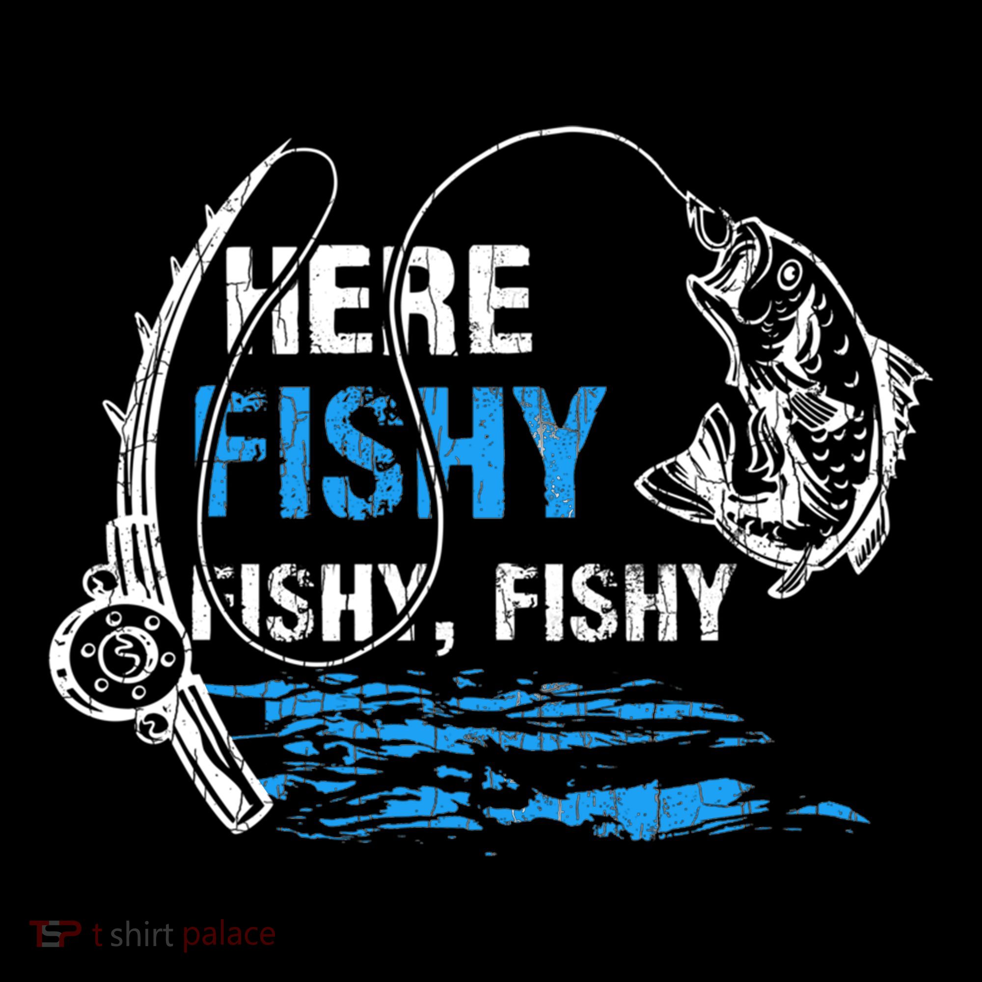 Here Fishy Funny Fishing Fishermen Fish Graphic Coffee Mug