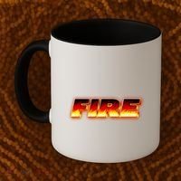 Hot Fire Flames Coffee Mug thumb 2