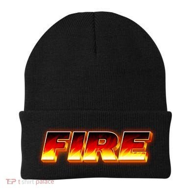 Hot Fire Flames Beanie