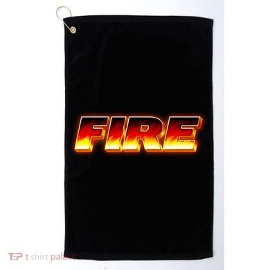 Hot Fire Flames Golf Towel