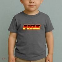 Hot Fire Flames Toddler T-Shirt thumb 2