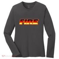 Hot Fire Flames Women's Long Sleeve Shirt thumb 0