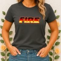 Hot Fire Flames Women's T-Shirt thumb 2