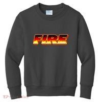 Hot Fire Flames Kids Sweatshirt thumb 0