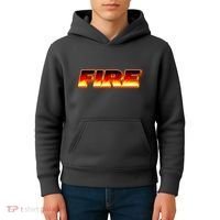 Hot Fire Flames Kids Hoodie thumb 4