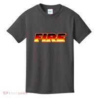 Hot Fire Flames Kids T-Shirt thumb 0