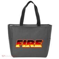Hot Fire Flames Tote Bag thumb 0