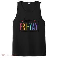 Happy FriYay Friday Lovers Fun Teacher PosiCharge Competitor Tank thumb 0