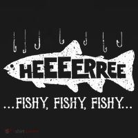 Here Fishy Funny Fish Fishing Lovers Heeeerree Fishy Fishy Baby Bodysuit thumb 2