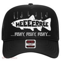 Here Fishy Funny Fish Fishing Lovers Heeeerree Fishy Fishy Hat thumb 0