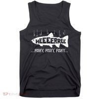 Here Fishy Funny Fish Fishing Lovers Heeeerree Fishy Fishy Tank Top thumb 0