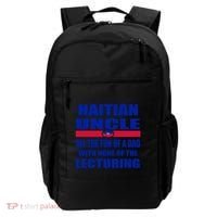 Haiti Flag Fun Haitian Uncle Haiti History Funny Sayings Cool Gift Backpack thumb 0