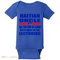 Haiti Flag Fun Haitian Uncle Haiti History Funny Sayings Cool Gift Baby Bodysuit thumb 0