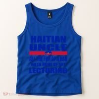 Haiti Flag Fun Haitian Uncle Haiti History Funny Sayings Cool Gift Tank Top thumb 2