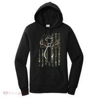 Hunting Fishing Faith Hunter Fisherman Camo Usa On Back Women's Hoodie thumb 0