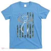 Hunting Fishing Faith Hunter Fisherman Camo Usa On Back T-Shirt thumb 0