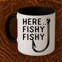 Here Fishy Fishy Coffee Mug thumb 2