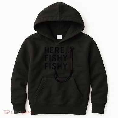 Here Fishy Fishy Kids Hoodie